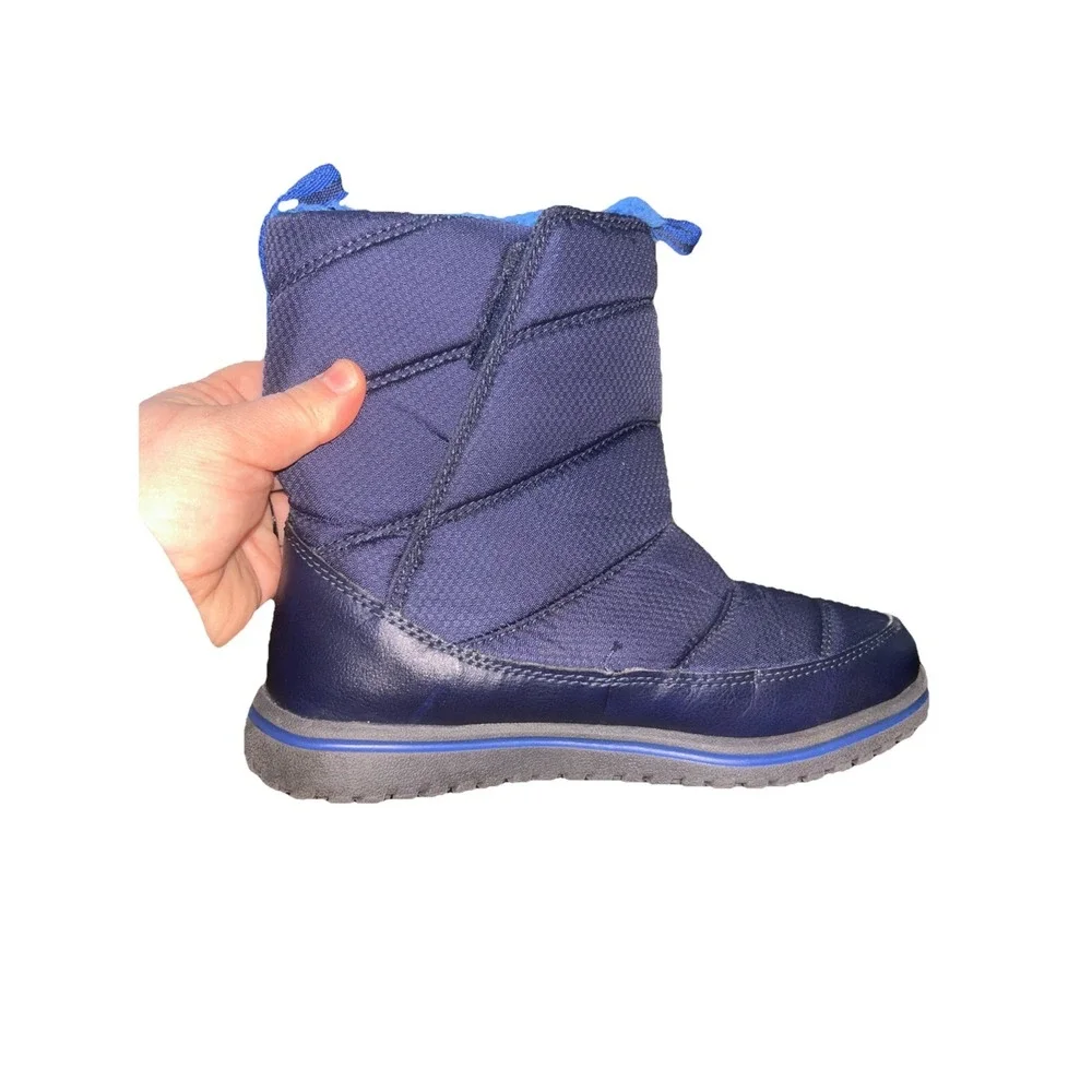 LL Bean Kids Ultralight Winter Boots Size 2 Blue  Lightweight